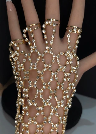 Full Hand Gold Harness Rhinestone Glam, condition: Very good, £17.50, £19.08 includes Buyer Protection