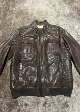 Manteau en cuir brun Chevignon, brand: Chevignon, condition: Very good, size: XL, €85.00, €89.95 includes Buyer Protection