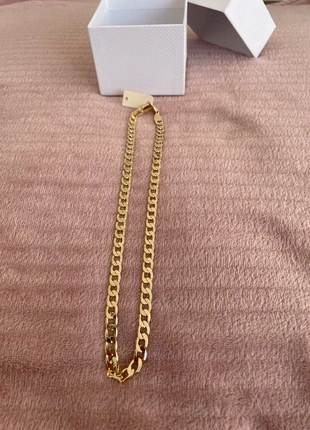 Collier en or plaqué avec grosse maille, estado: Nuevo con etiquetas, 6,00 €, 7,00 € Protección al comprador incluida