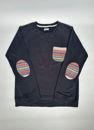 Pull Crewneck Another Influence | Bleu marine poche poitrine motif aztèque | Taille L Homme, brand: Another Influence, condition: Very good, size: L, €6.00, €7.00 includes Buyer Protection