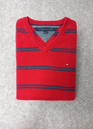 Pull Col V Tommy Hilfiger Multicolore Taille M            061074, marque: Tommy Hilfiger, état: Bon état, taille: M, 15,00 €, 16,45 € Protection acheteurs (Pro) incluse