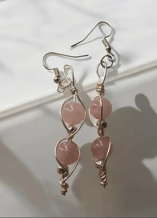 Orecchini quarzo rosa, brand: Hippie, condizioni: Ottime, €7.00, €8.05 include la Protezione acquisti