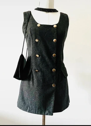 mini dress grey, brand: Vintage, condizioni: Ottime, taglia: XS / IT 38 / EU 34, €25.00, €26.95 include la Protezione acquisti