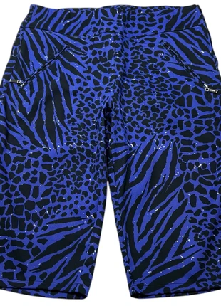 DKNY Golf Women’s Animal Print Bermuda Shorts Blue Black Zebra Leopard, brand: DKNY, condition: Very good, size: M / UK 12-14, £18.89, £20.53 includes Buyer Protection