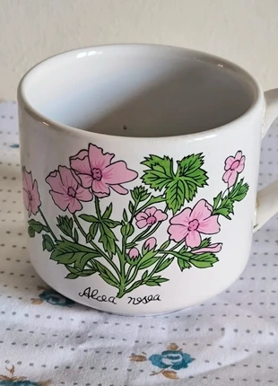 Tasse vintage fleur rose, brand: Inconnu, condition: Very good, €3.00, €3.85 includes Buyer Protection
