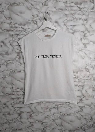 Bottega Veneta White Logo Cotton T-Shirt, marca: Bottega Veneta, estado: Muy bueno, tamaño: S / 36 / 8, 42,95 €, 45,80 € Protección al comprador incluida