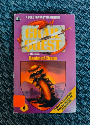 Grailquest 6 - Realm of Chas by JH. Brennan - Gamebook, condition: Good, €39.00, €41.65 includes Buyer Protection
