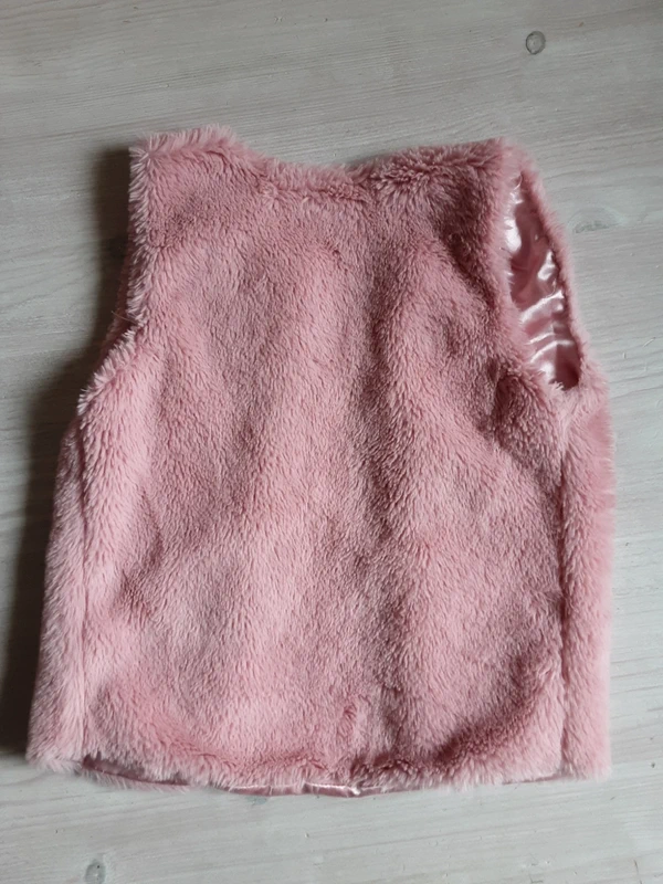 Gilet fourré rose T. 6 ans - photo numéro 2