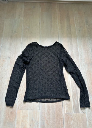 Meshtop met sterren zwart - Zara, marque: Zara, état: Bon état, taille: L / 40 / 12, 4,00 €, 4,90 € Protection acheteurs incluse