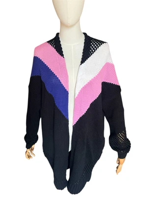 Cardigan Maje Gilet Long Graphique NEUF, merk: Maje, staat: Nieuw zonder prijskaartje, maat: L / 40 / 12, € 50,00, € 53,20 inclusief Kopersbescherming