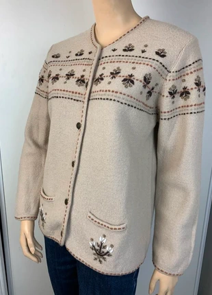 Cardigan pure laine brodée Taille 3 (38 environ), marque: Finette, état: Très bon état, taille: M / 38 / 10, 19,00 €, 20,65 € Protection acheteurs incluse