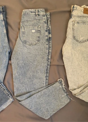 Lot de 3 Jeans Femme Taille 40 - Mom/Droit Taille Haute (Pimkie/Pull&Bear), brand: Pull & Bear, condition: Very good, size: L / 40 / 12, €15.00, €16.45 includes Buyer Protection