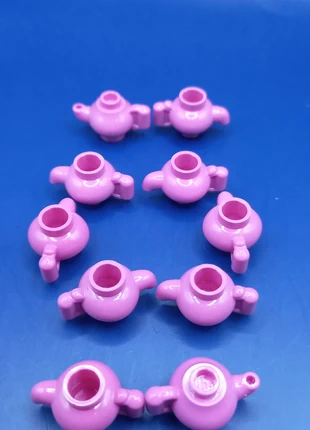 Lot de 10 Minifigure, Utensil Teapot Dark Pink  (référence : 23986), merk: LEGO, staat: Heel goed, maat: Universeel, € 1,49, € 2,26 inclusief Kopersbescherming Pro