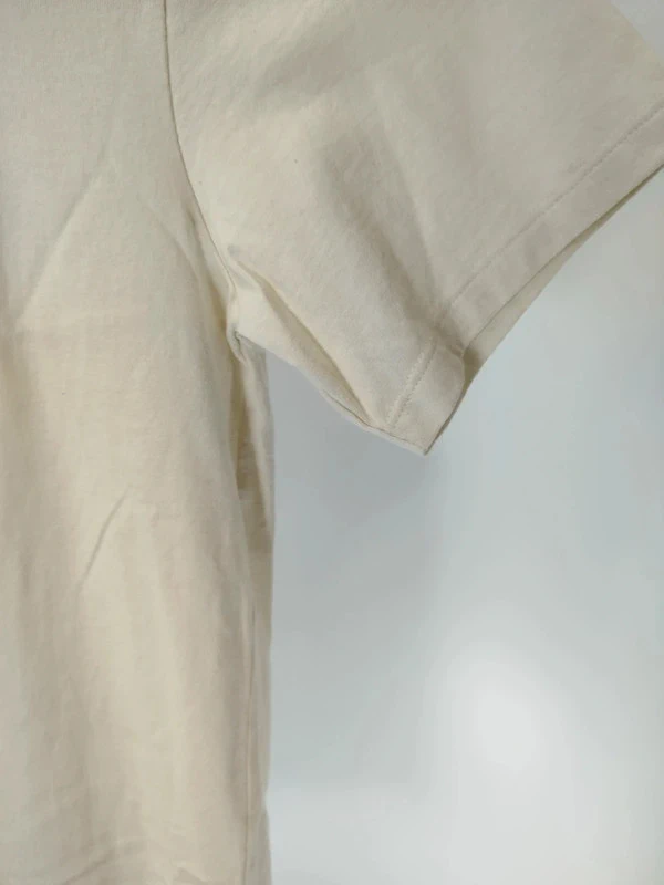 Tshirt blanc cassé à poche avec motifs ondulés noirs - CMT Atelier - Taille L - Neuf A349 - photo numéro 4