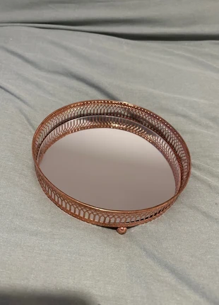 Rose gold mirrored trinket dish, condition: New without tags, £3.50, £4.38 includes Buyer Protection