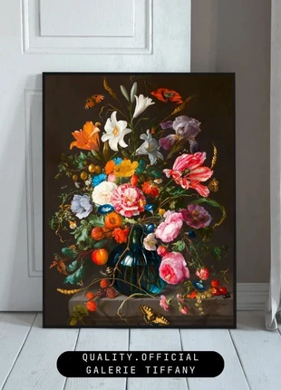 Affiche – Bouquet de fleurs baroque, brand: Fait Main, condition: Very good, €10.00, €11.20 includes Buyer Protection Pro