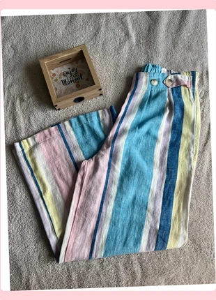 Pantalon large Esprit taille 36 tons pastels rayé – Style frais et décontracté, marke: Esprit, zustand: Sehr gut, größe: S / 36 / 8, 11,74 €, 13,03 € beinhaltet Vinted-Käuferschutz Pro