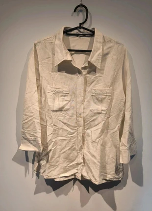 Chemise écru – Taille 42, merk: Fiorella di Verdi, staat: Heel goed, maat: XL / 42 / 14, € 7,00, € 8,05 inclusief Kopersbescherming