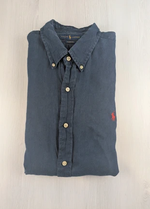 Chemise Ralph Lauren Uni Manches Longues Bleu Marine Logo Rouge / Taille XL/ 126, marque: Ralph Lauren, état: Très bon état, taille: XL, 28,00 €, 30,10 € Protection acheteurs (Pro) incluse