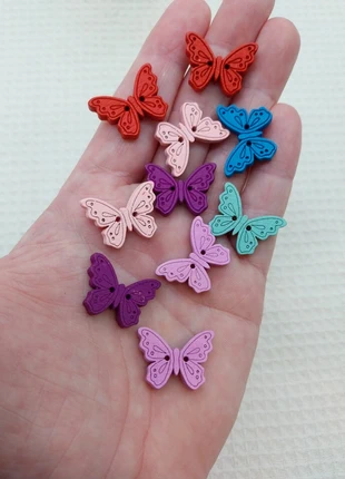 Bouton de couture papillon bois multicolore - 10pcs A1597, marca: Mercerie Syllikan, estado: Muy bueno, 2,50 €, 3,33 € Protección al comprador Pro incluida