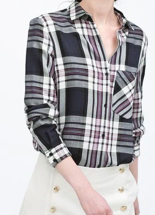 Camisa de cuadros Zara / Checked shirts Zara / Chemise à carreaux Zara / Kariertes Hemd Zara, merk: Zara, staat: Heel goed, maat: M / 38 / 10, € 3,00, € 3,85 inclusief Kopersbescherming