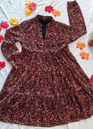 Abito floreale autunnale Zabaione – Taglia S, marca: Zabaione, estado: Novo sem etiquetas, tamanho: S / 36 / 8, €7.90, €9.00 inclui Proteção do Comprador