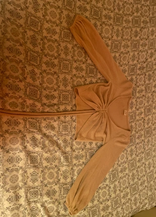 Crème tan ruched drawstring top, brand: Shein, condition: New without tags, size: S / UK 8-10, £3.05, £3.90 includes Buyer Protection