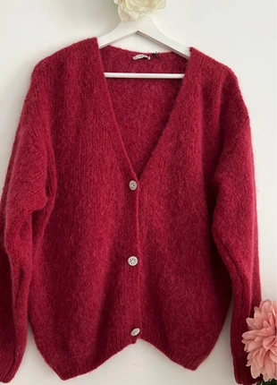 💎 Gilet bordeaux chic en alpaga 40% & laine – fabrication italienne 🇮🇹, brand: Boutique Parisienne, condition: New without tags, size: One size, €38.00, €40.60 includes Buyer Protection Pro