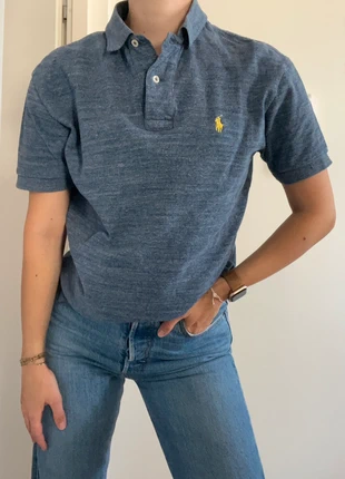 Ralph Lauren Blue Classic Fit Tee Shirt Tshirt Polo Poloshirt size XS, merk: Ralph Lauren, staat: Goed, maat: XS / 34 / 6, € 7,50, € 8,58 inclusief Kopersbescherming