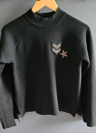 Pullover noir femme Stradivarius, marque: Stradivarius, état: Très bon état, taille: M / 38 / 10, 5,99 €, 6,99 € Protection acheteurs incluse