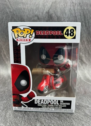 Funko pop Deadpool 48 Deadpool on scooter con imperfezioni, marca: Funko, estado: Muy bueno, tamaño: Prematuro, máx. 44 cm, 14,00 €, 15,40 € Protección al comprador Pro incluida