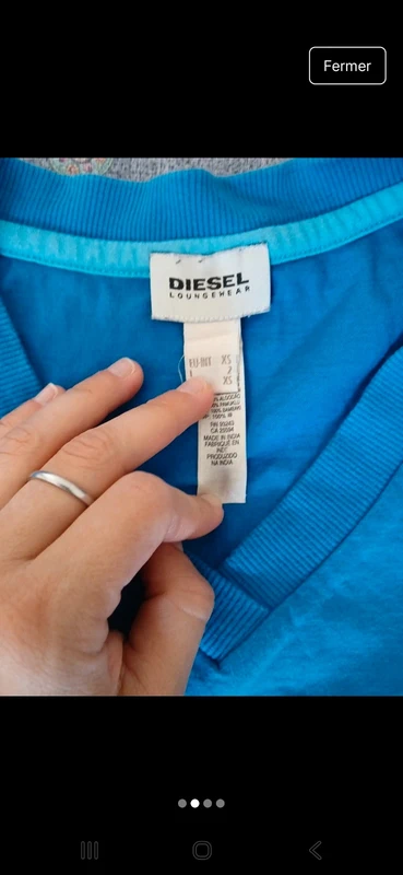 Tee shirt manches longues diesel - photo numéro 2