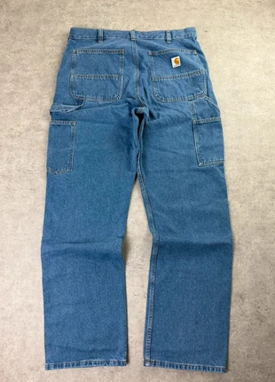 Double knee carhartt pant baggy loose fit y2k styles faded de couleur bleu taille L 32x32, marca: Carhartt, estado: Novo com etiquetas, tamanho: L, €78.00, €82.60 inclui Proteção do Comprador Pro