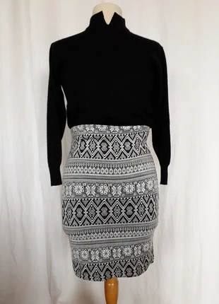 Jupe moulante vintage à motifs, marke: Vintage, zustand: Sehr gut, größe: S / 36 / 8, 12,00 €, 13,30 € inklusive Vinted-Käuferschutz