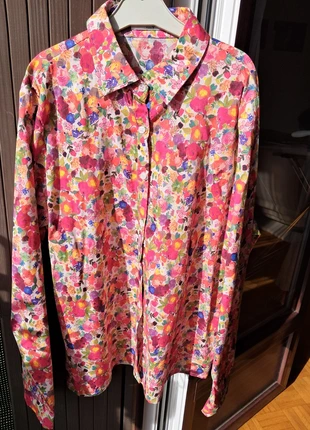 Chemise motif fleurs, brand: maison onaclo, condition: Very good, size: XXL / 44 / 16, €15.00, €16.45 includes Buyer Protection