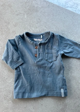 Blauw babyshirtje van Dirkje, marque: Dirkje, état: Très bon état, taille: Jusqu'à 1 mois / 50 cm, 3,00 €, 3,85 € Protection acheteurs incluse