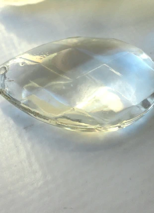 pendentif goutte facette vintage, pendentif collier, larme verre,, marca: Cristal, estado: Bom, €3.50, €4.38 inclui Proteção do Comprador