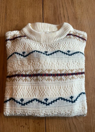 Pull beige à motifs – Taille L (très bon état), marque: Vintage Dressing, état: Très bon état, taille: L, 8,00 €, 9,10 € Protection acheteurs incluse