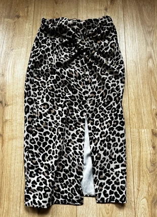 Panterprint rok met split, marque: Pull & Bear, état: Très bon état, taille: S / 36 / 8, 4,50 €, 5,43 € Protection acheteurs incluse