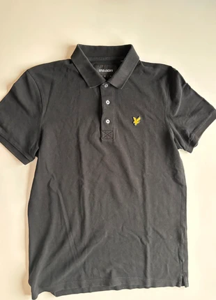 Polo Lyle & Scott nera uomo L logo giallo ricamato streetwear casual UK 🇬🇧, brand: Lyle & Scott, condizioni: Ottime, taglia: M, €10.00, €11.20 include la Protezione acquisti
