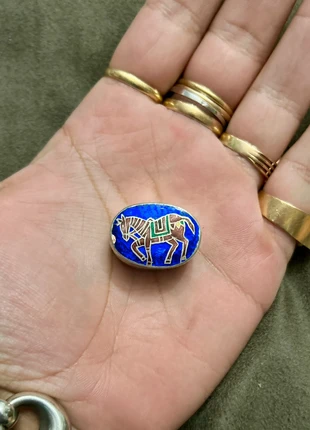 Boîte à bijoux / pilulier en argent et émaux cloisonnés, marca: Argent, estado: Muito bom, €23.95, €25.85 inclui Proteção do Comprador Pro