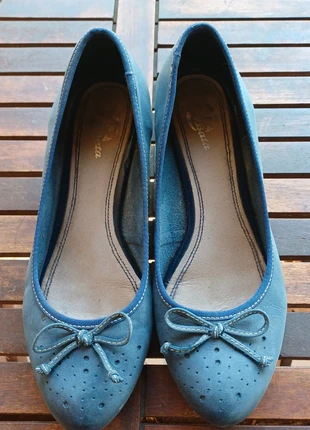 Décolleté basse blu con fiocchetto – donna, marca: Bata, estado: Muito bom, tamanho: 39, €10.00, €11.20 inclui Proteção do Comprador