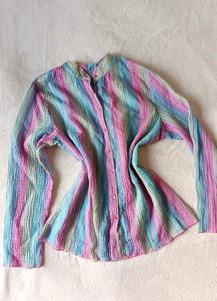 Chemise Blouse vintage Y2K rayures fluide à boutons, brand: Top Vintage, condition: Very good, size: M / 38 / 10, €26.00, €28.00 includes Buyer Protection