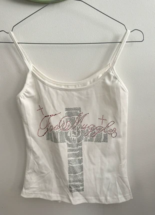 Y2K white top, marke: y2k, zustand: Sehr gut, größe: M / 38 / 10, 18,00 €, 19,60 € inklusive Vinted-Käuferschutz