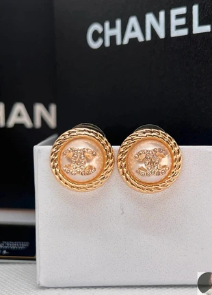 Chanel Paris Pearl CC Stud Earrings, Gold & Crystal, brand: Chanel, condition: New with tags, £79.97, £84.67 includes Buyer Protection