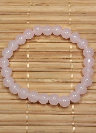 Bracelet en perles de pierres naturelles polies Quartz rose (1), zustand: Neu, 2,10 €, 2,91 € beinhaltet Vinted-Käuferschutz Pro