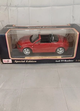 Audi TT Roadster MK1 – Maisto – 1/18 – Rouge – Special Edition – Avec boîte d’origine, marque: Audi, état: Très bon état, taille: Prématuré, jusqu'à 44cm, 40,00 €, 42,70 € Protection acheteurs incluse