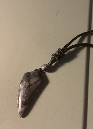 Necklace with Norwegian moons stone larvikite pendant, merk: Sonstiges, staat: Nieuw zonder prijskaartje, € 9,00, € 10,15 inclusief Kopersbescherming