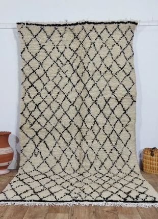Tapis Berbère Beni Ouarain Tissé à la Main - Handgeweven Beni Ouarain Tapijt van 100% Wol, brand: Fabrication Artisanale, condizioni: Nuovo senza cartellino, €249.00, €262.15 include la Protezione acquisti