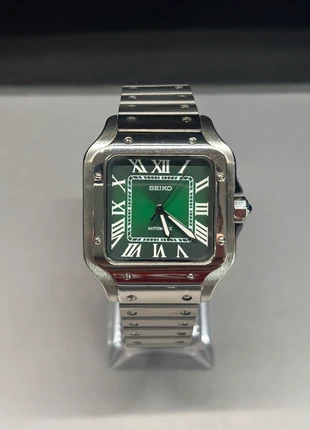 Seiko Mod Santos Vert, brand: Seiko, condition: New without tags, size: 30–38 mm, €150.00, €158.20 includes Buyer Protection
